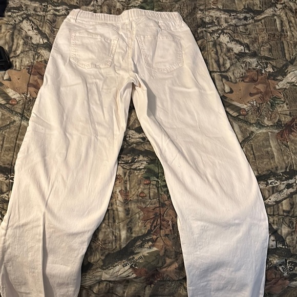 White Drawstring Pants - Picture 2 of 3